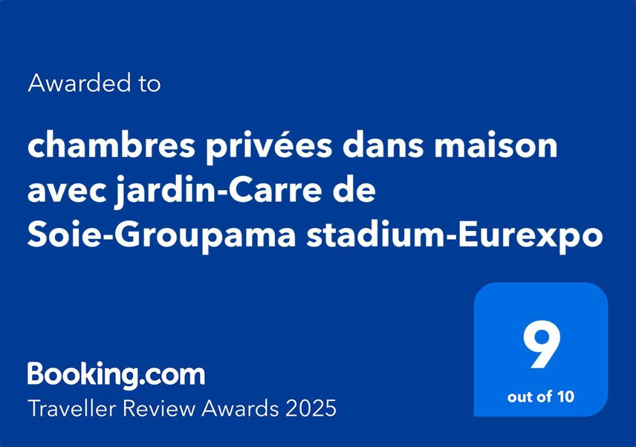 Chambres Privees Dans Maison Avec Jardin-Proche Ldlc-Groupama Stadium-Eurexpo Vaulx-en-Velin Eksteriør bilde